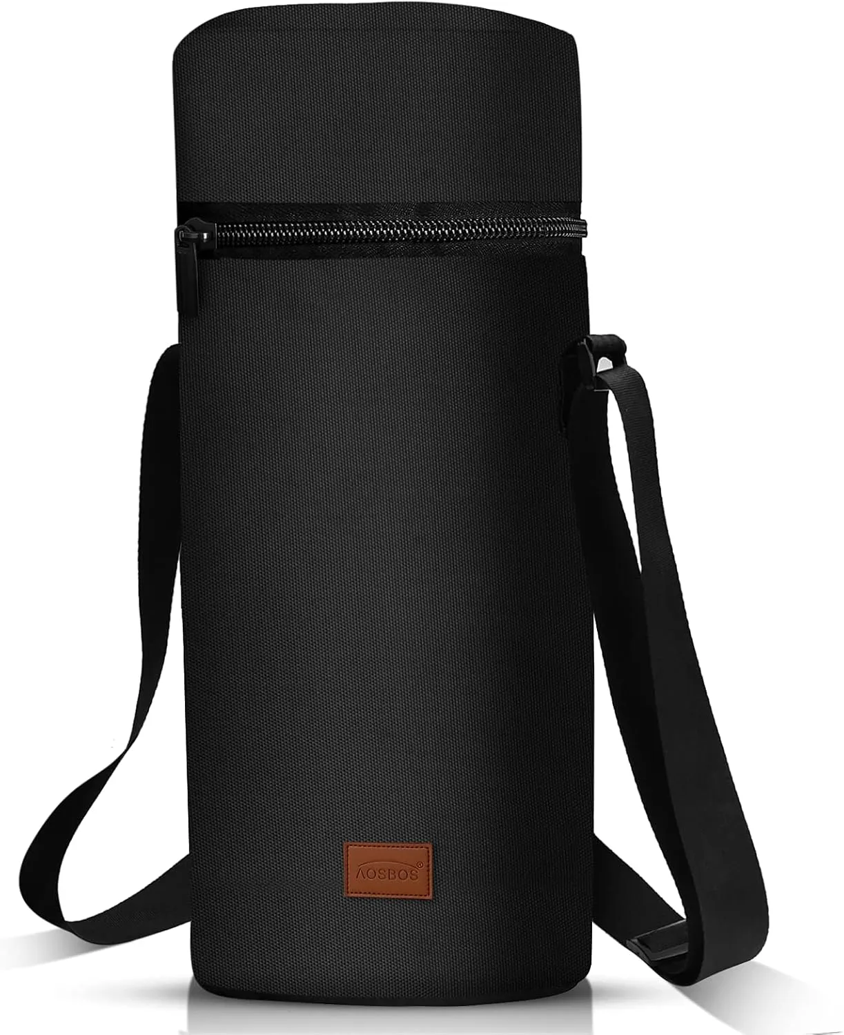 Aosbos Insulated Wine Bag - Leakproof Bottle Carrier with Padded Protection, Portable Cooler for Beach, Picnic, Travel