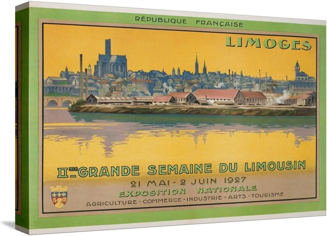 ART.COM Stretched Canvas Print Ad for Limoges Fair, France, 18" x 12"