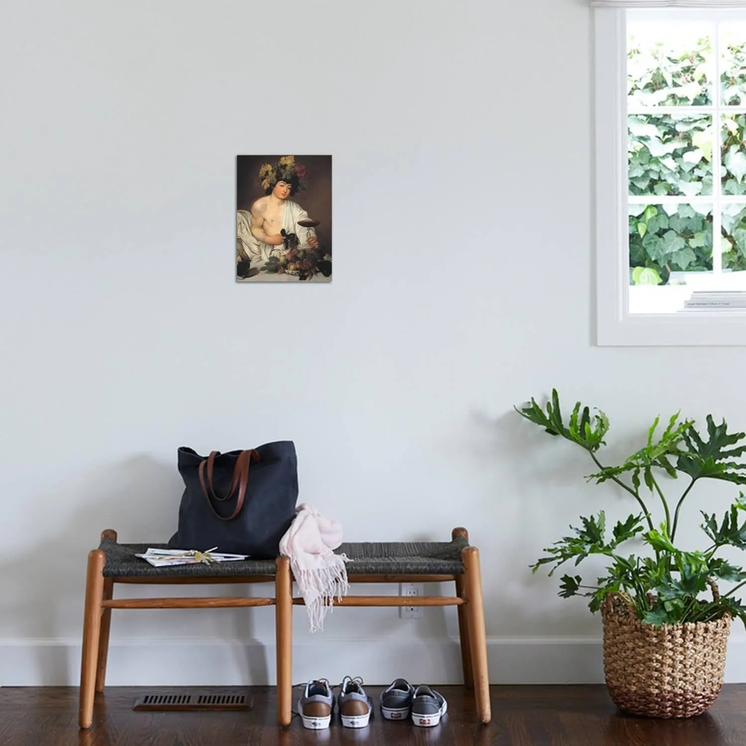 ART.COM Stretched Canvas Print Bacchus by Caravaggio, 12" x 16"