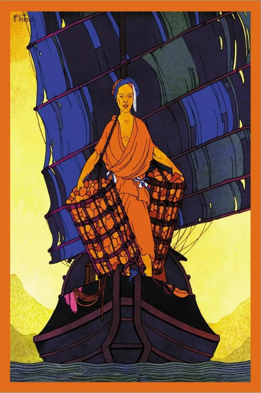 ART.COM Stretched Canvas Print China-Cargoes by Frank Mcintosh, 12" x 18"
