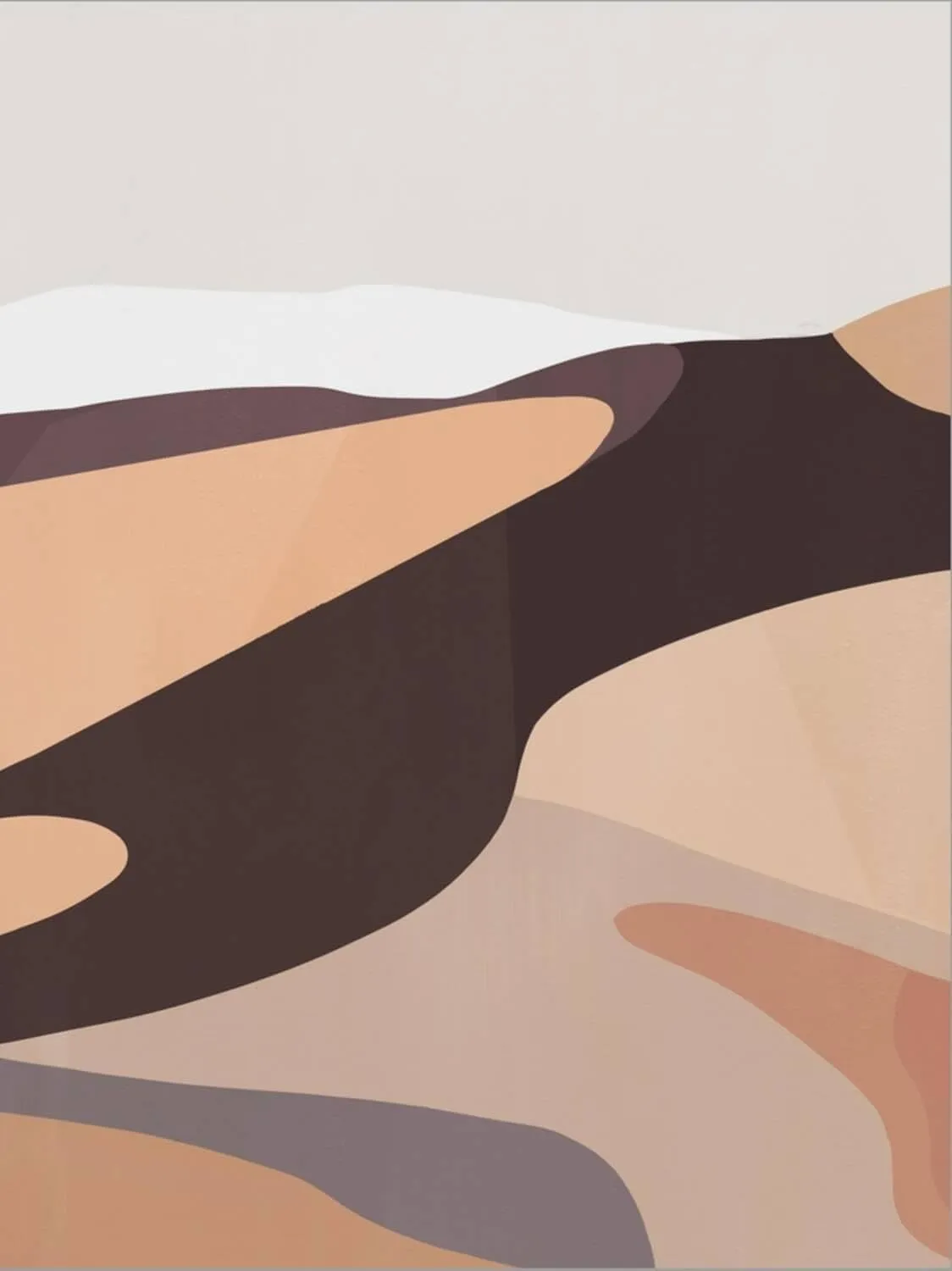 ART.COM Stretched Canvas Print Desert Dunes IV by Annie Warren, 12" x 16"