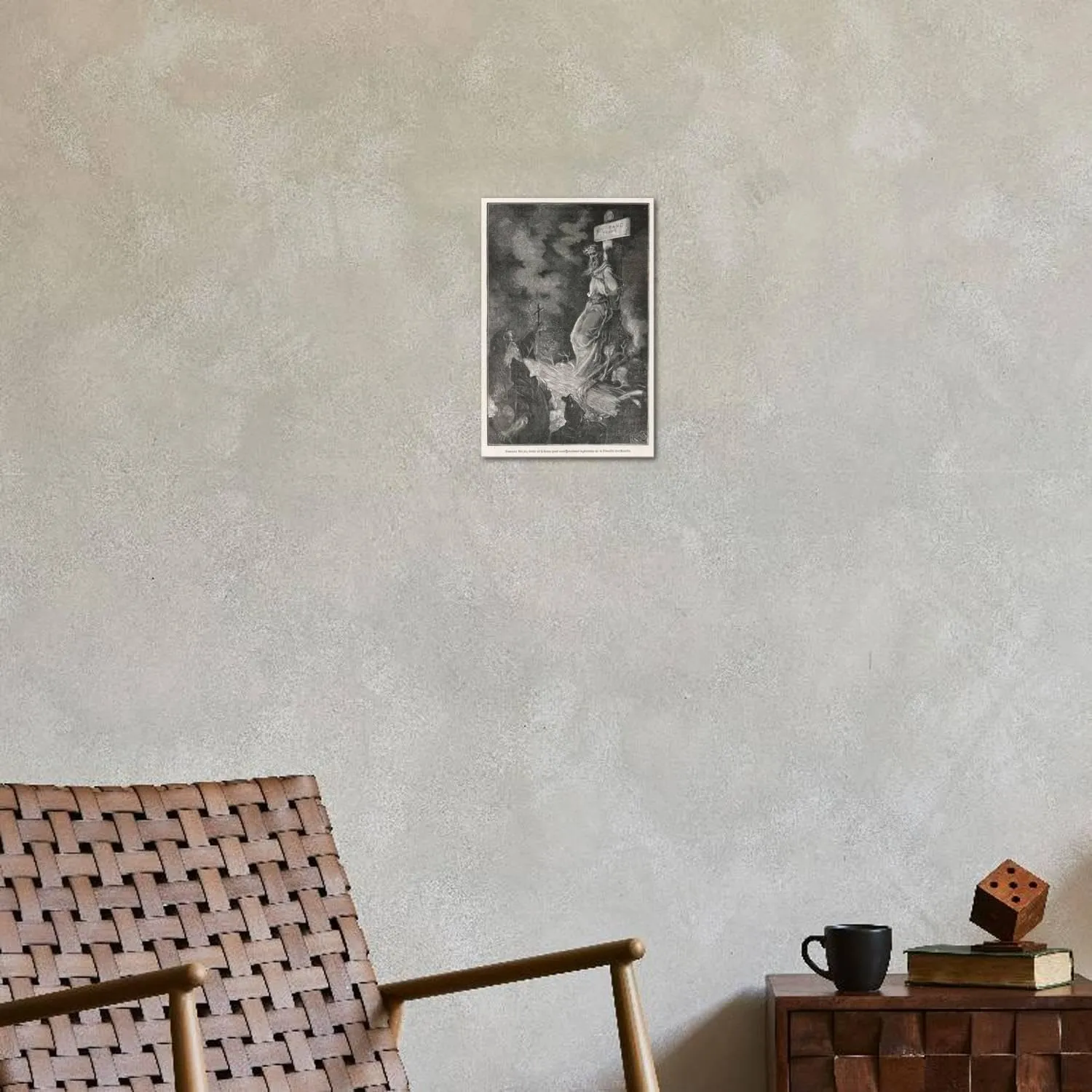 ART.COM Stretched Canvas Print Giordano Bruno Italian Philosopher Arrested by the Inquisition and Burnt by Motty, 12" x 18"