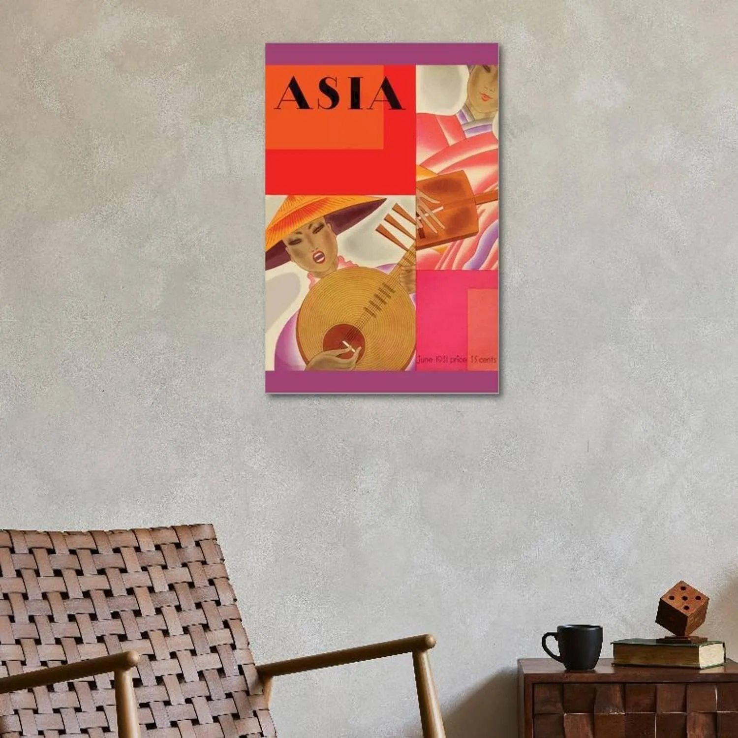 ART.COM Stretched Canvas Print Japanese by Frank Mcintosh, 24" x 36"