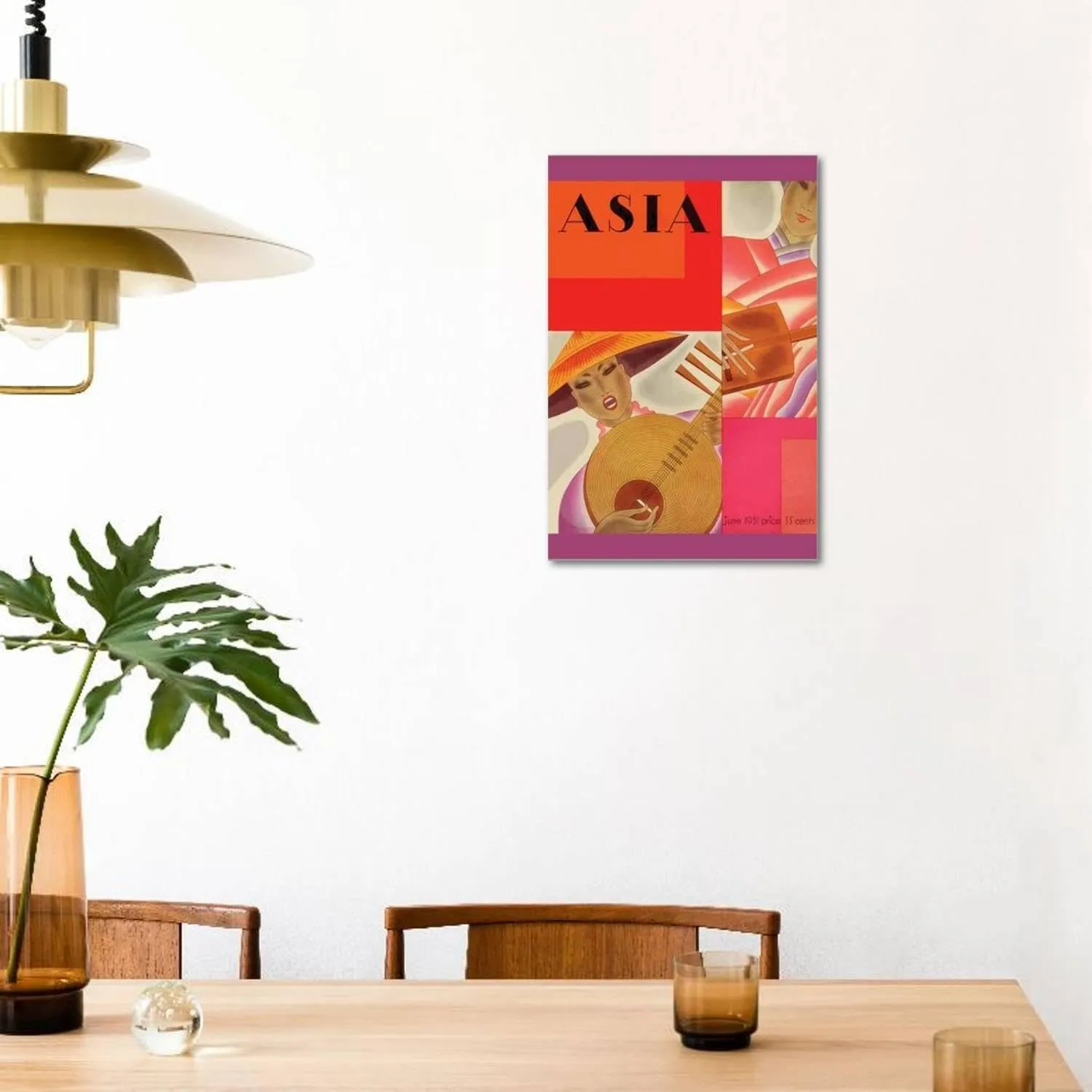 ART.COM Stretched Canvas Print Japanese by Frank Mcintosh, 24" x 36"