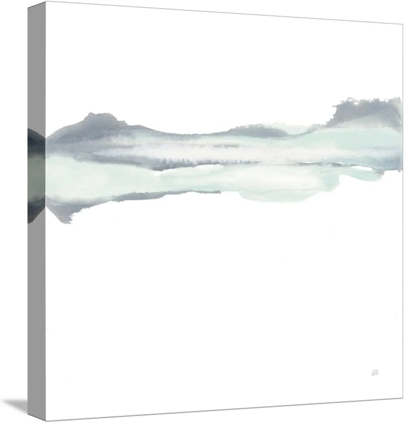 ART.COM Stretched Canvas Print Mint Slate II by Chris Paschke, 16" x 16"
