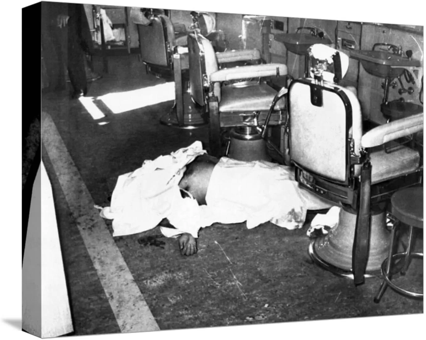 ART.COM Stretched Canvas Print Racketeer Albert Anastasia, Lord High Executioner for Murder, Inc, Dead at Park-Sheraton Hotel, 16" x 12"