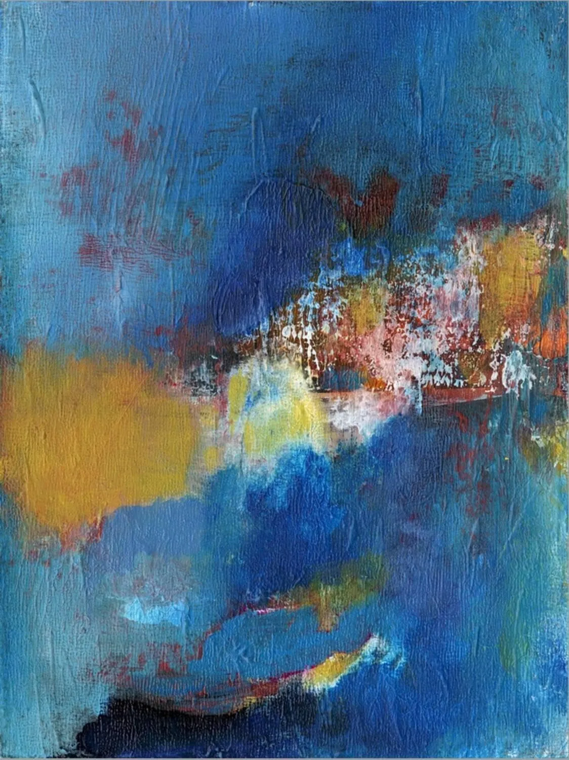 ART.COM Stretched Canvas Print Rhapsody in Blue I by Jodi Fuchs, 24" x 32"