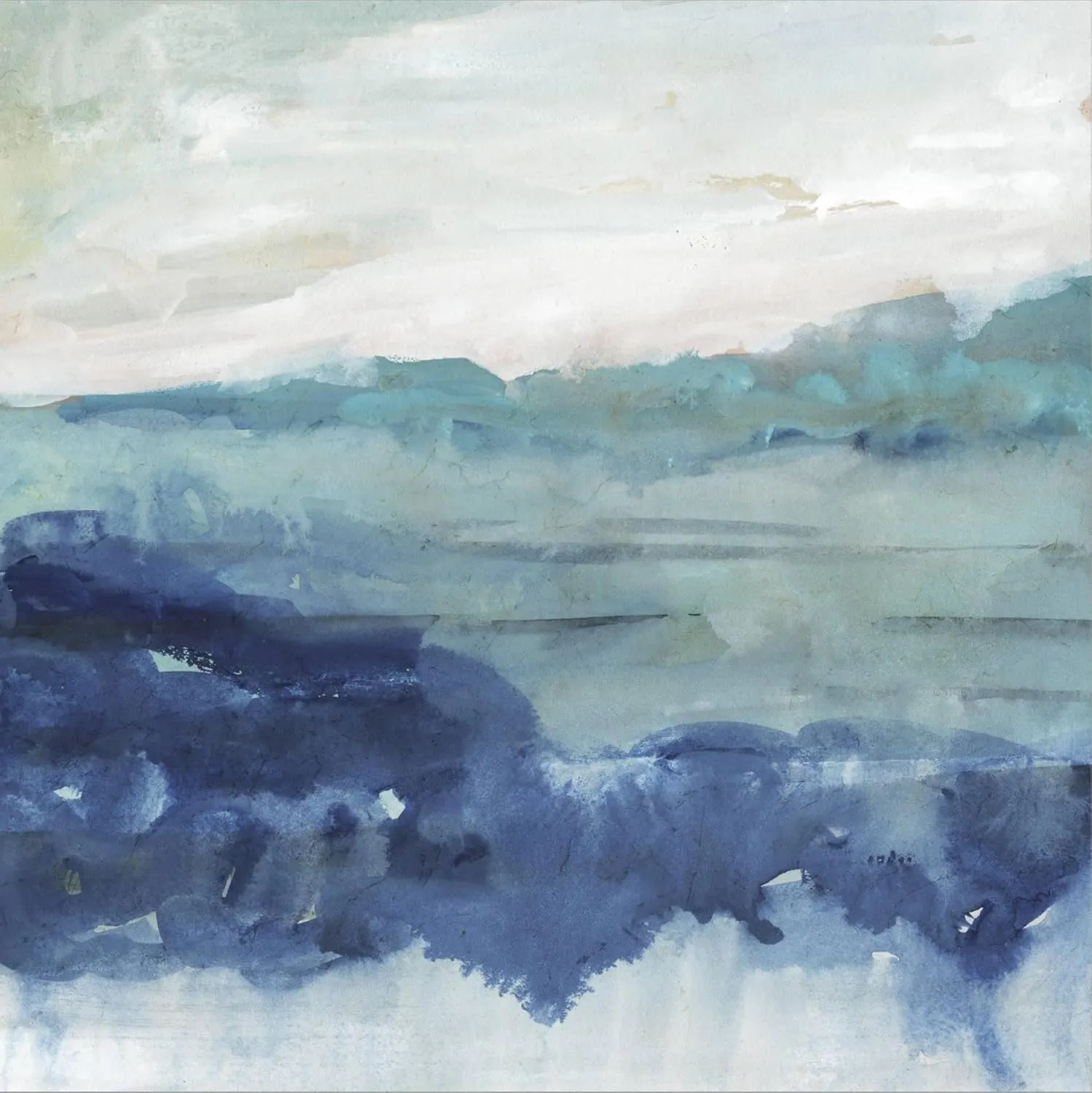 ART.COM Stretched Canvas Print Sea Swell II by Victoria Borges, 24x24