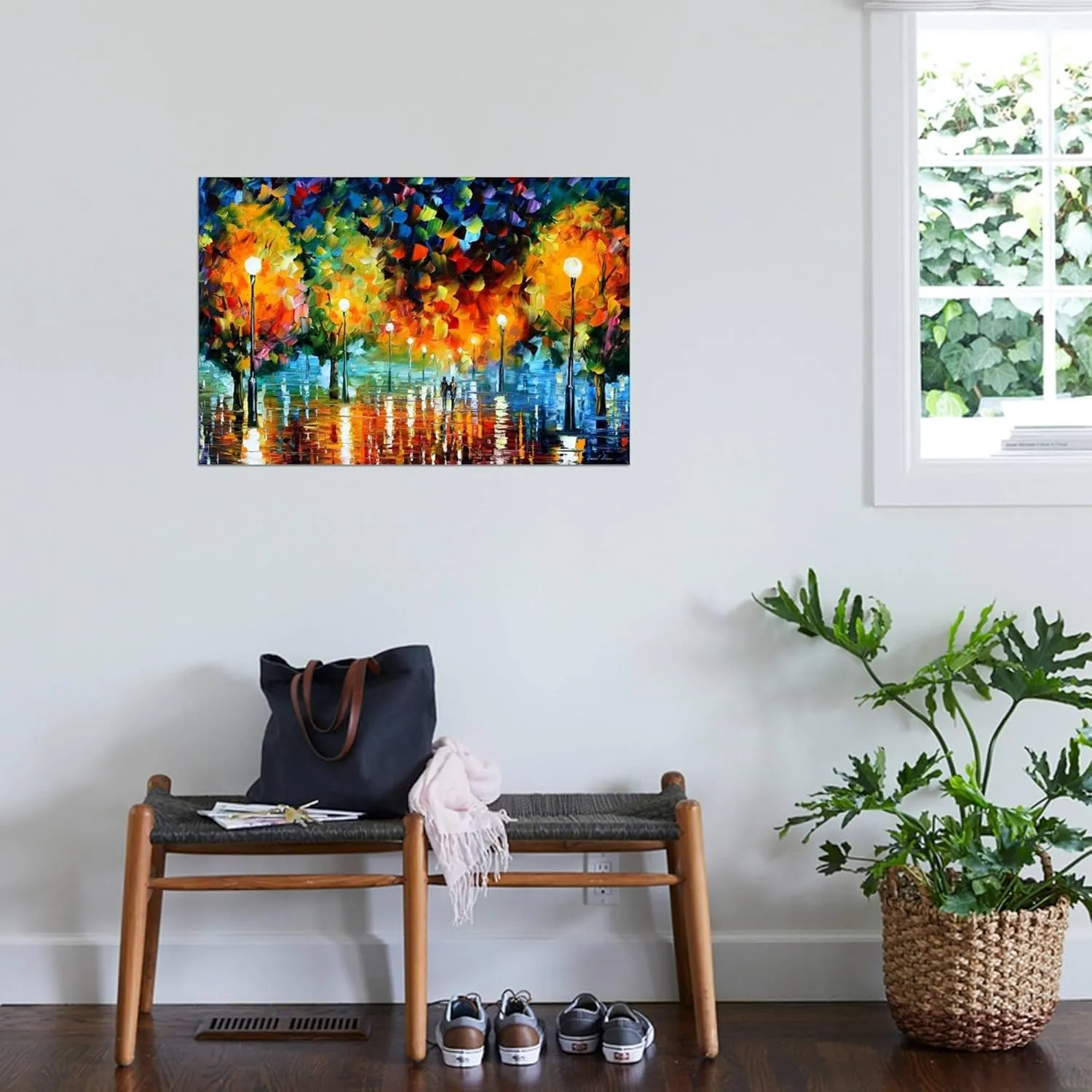 ART.COM Stretched Canvas Print Storm Of Happiness by Leonid Afremov, 36x24