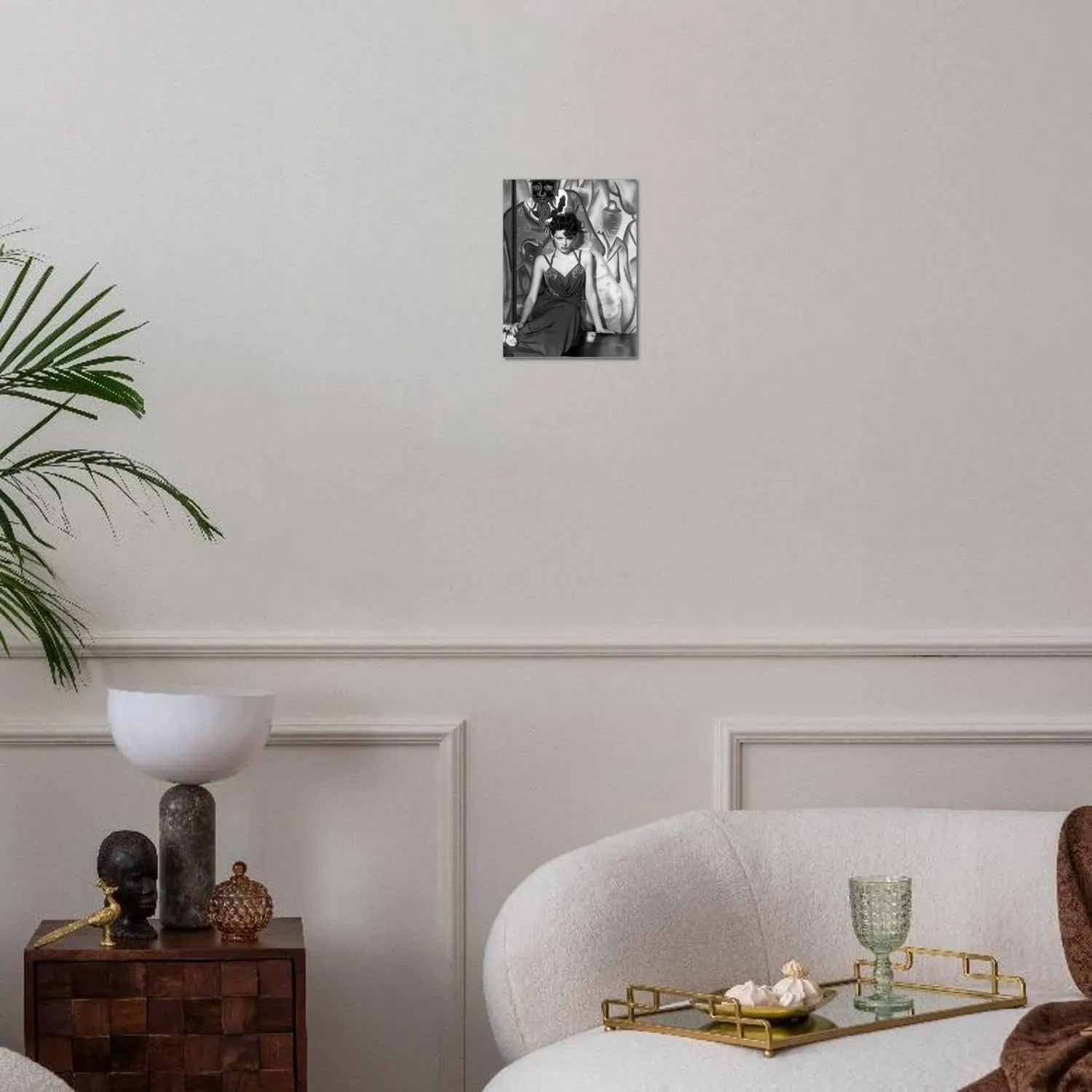 ART.COM Stretched Canvas Print The Shanghai Gesture, Gene Tierney Wearing a Costume Designed by Oleg Cassini, 1941, 12" x 16"