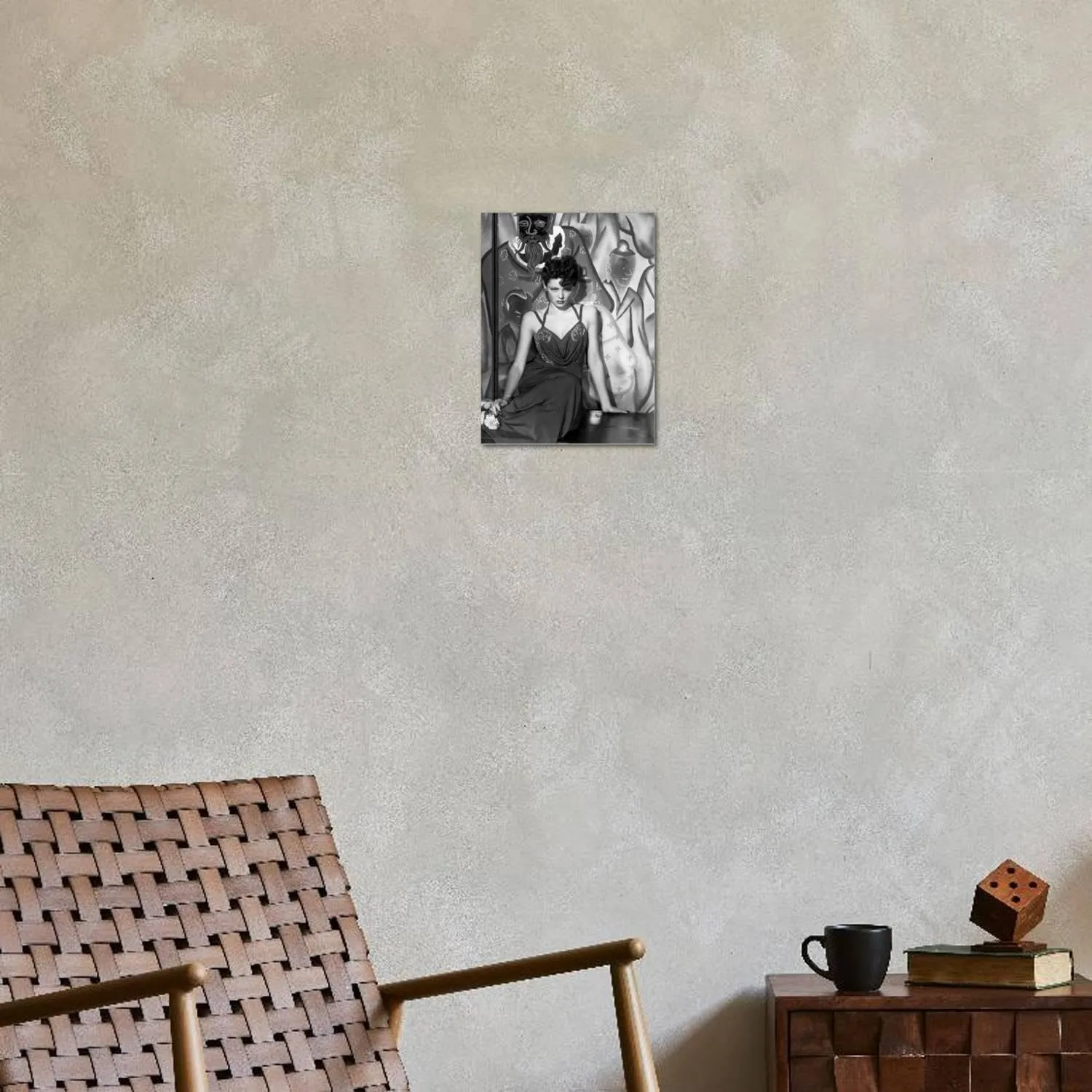 ART.COM Stretched Canvas Print The Shanghai Gesture, Gene Tierney Wearing a Costume Designed by Oleg Cassini, 1941, 12" x 16"