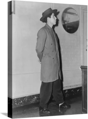 ART.COM Stretched Canvas Print The Zoot Suit Fashion Thrived Among Latino and African American Youths During WW2, 12" x 16"