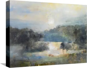 ART.COM Stretched Canvas Print Valley Blue by J Austin Jennings, 16x12