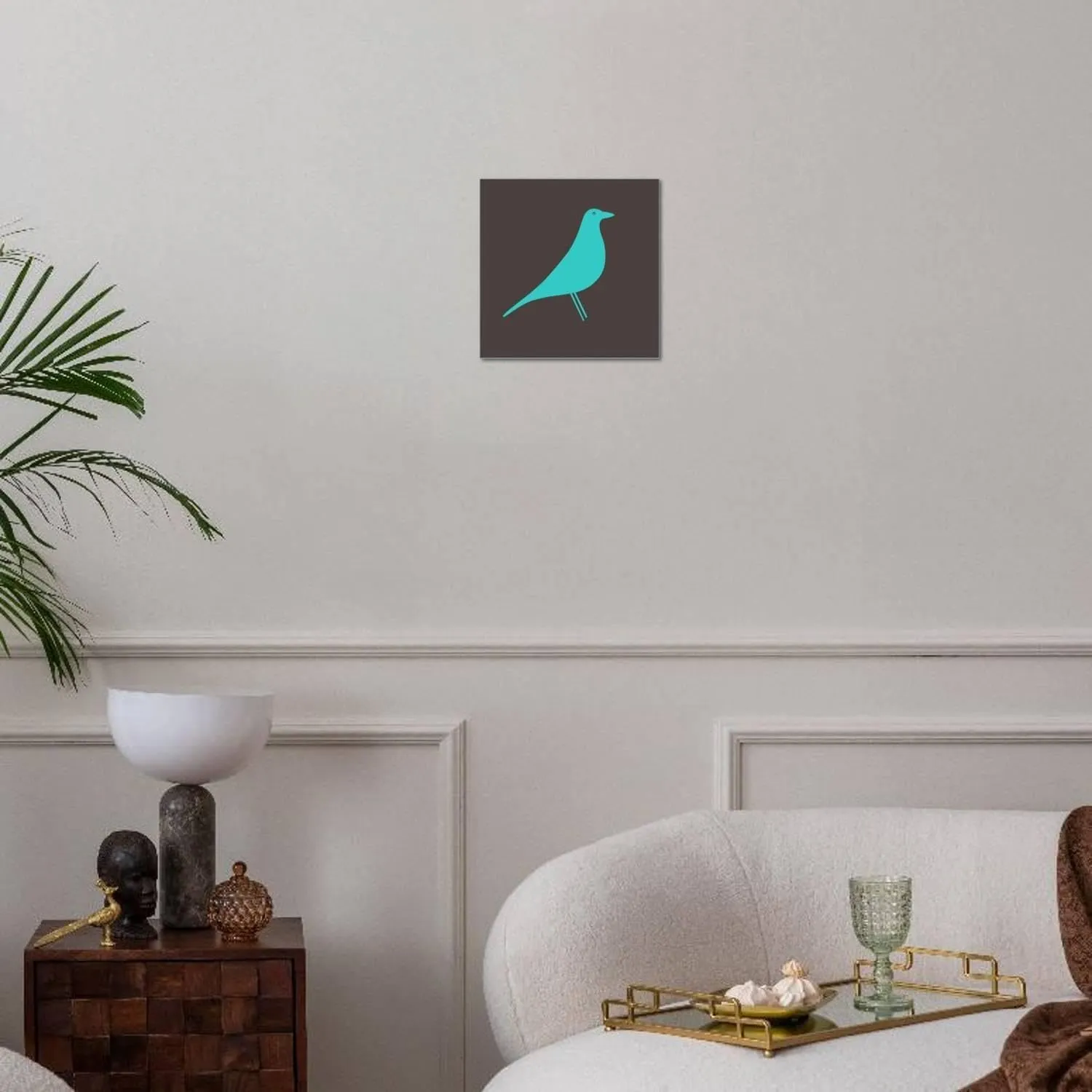 ART.COM Stretched Canvas Print Vitra Eames House Bird II by Anita Nilsson, 16" x 16"