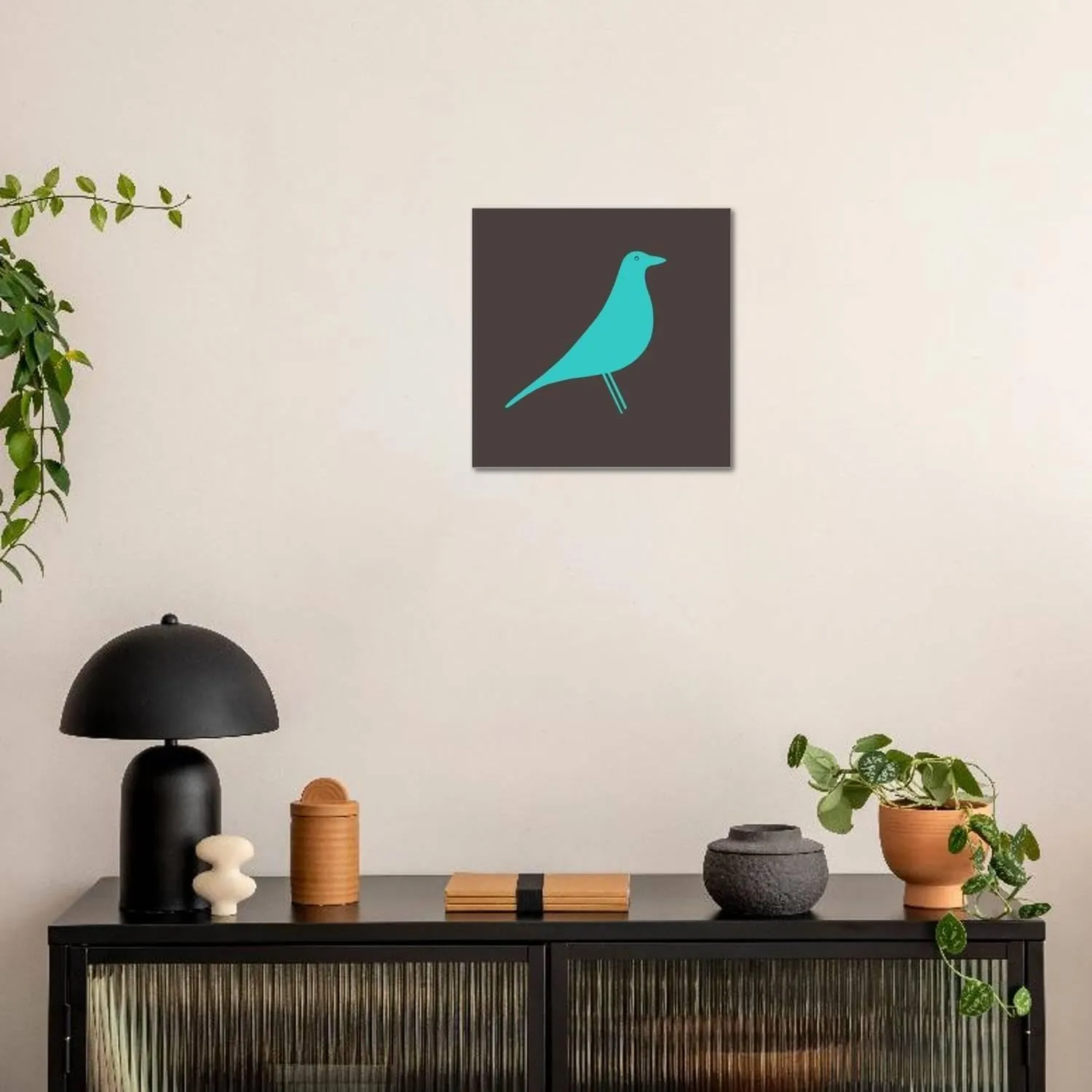 ART.COM Stretched Canvas Print Vitra Eames House Bird II by Anita Nilsson, 24" x 24"