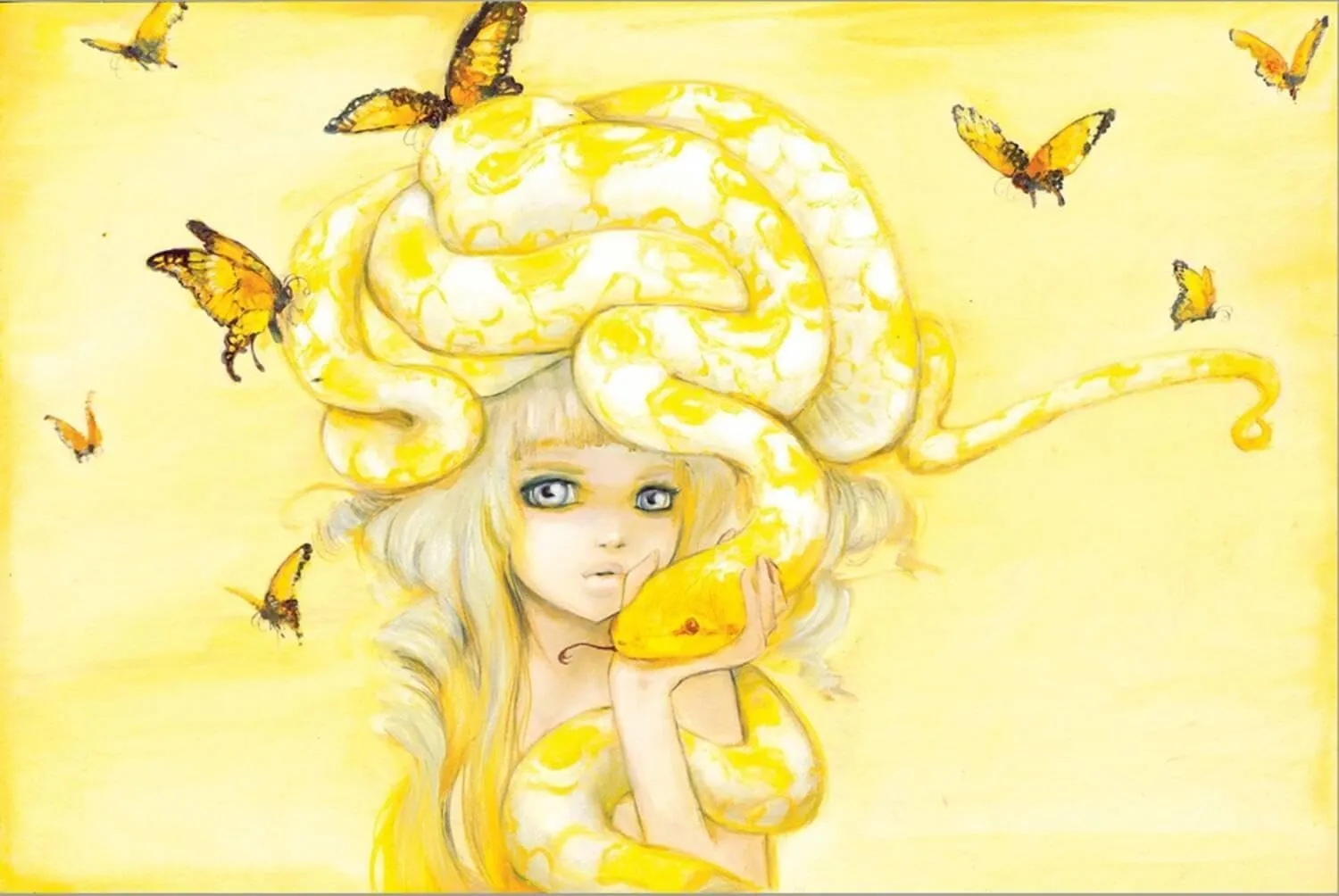 ART.COM Stretched Canvas Print Yuuta by Camilla D'Errico, 18" x 12"