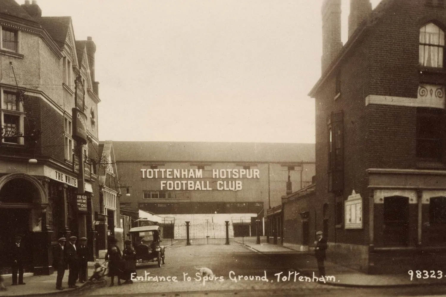 ART.COM Wall Art Prints Entrance to Tottenham Hotspur Football Ground, C. 1906, Sports Decor, 18" x 12"