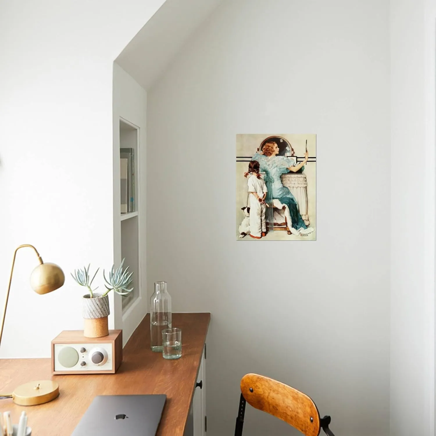 ART.COM Wall Art Prints Going Out, October 21,1933 by Norman Rockwell, Figurative Decor, 12" x 16"
