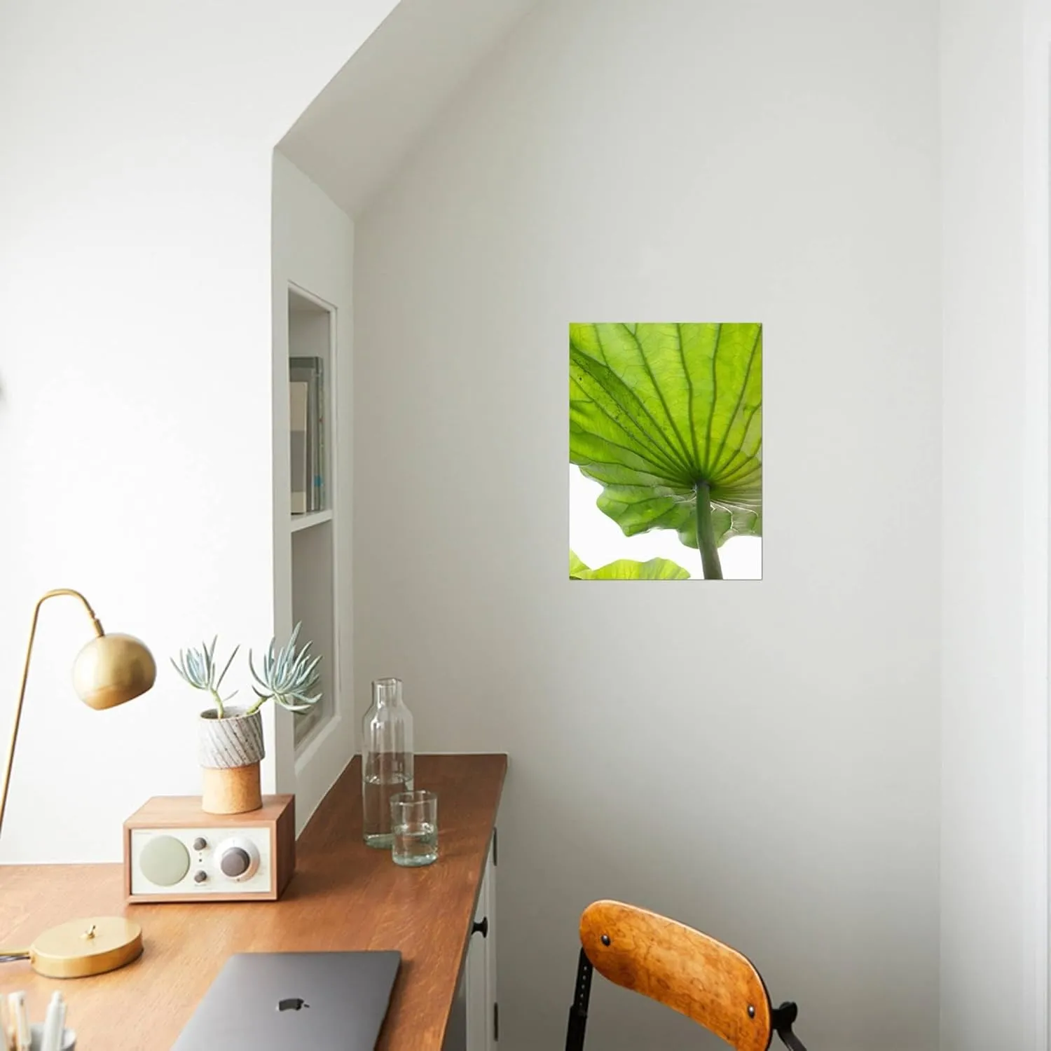ART.COM Wall Art Prints Lotus Leaf Texture by Michele Molinari, Botanical Decor, 12" x 16"