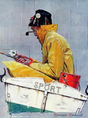 ART.COM Wall Art Prints Sport, April 29,1939 by Norman Rockwell, Figurative Decor, 12" x 16"