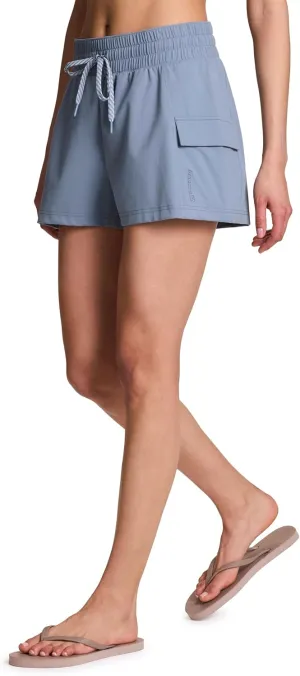 Avalanche Women's Cargo Style Hiking Short, Elastic Waist Shorts for Women with Super Soft, Lightweight Quick Drying Fabric
