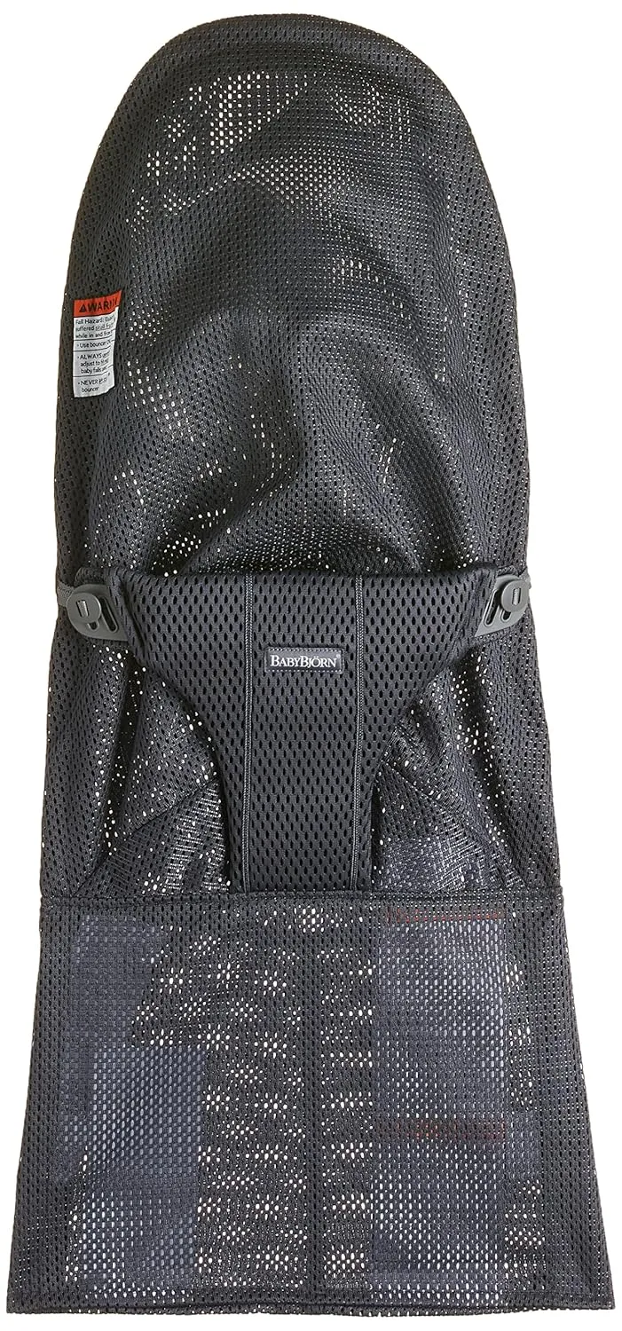 BabyBjörn Fabric Seat for Bouncer - Anthracite, Mesh, Anthracite, 1 Count (Pack of 1)