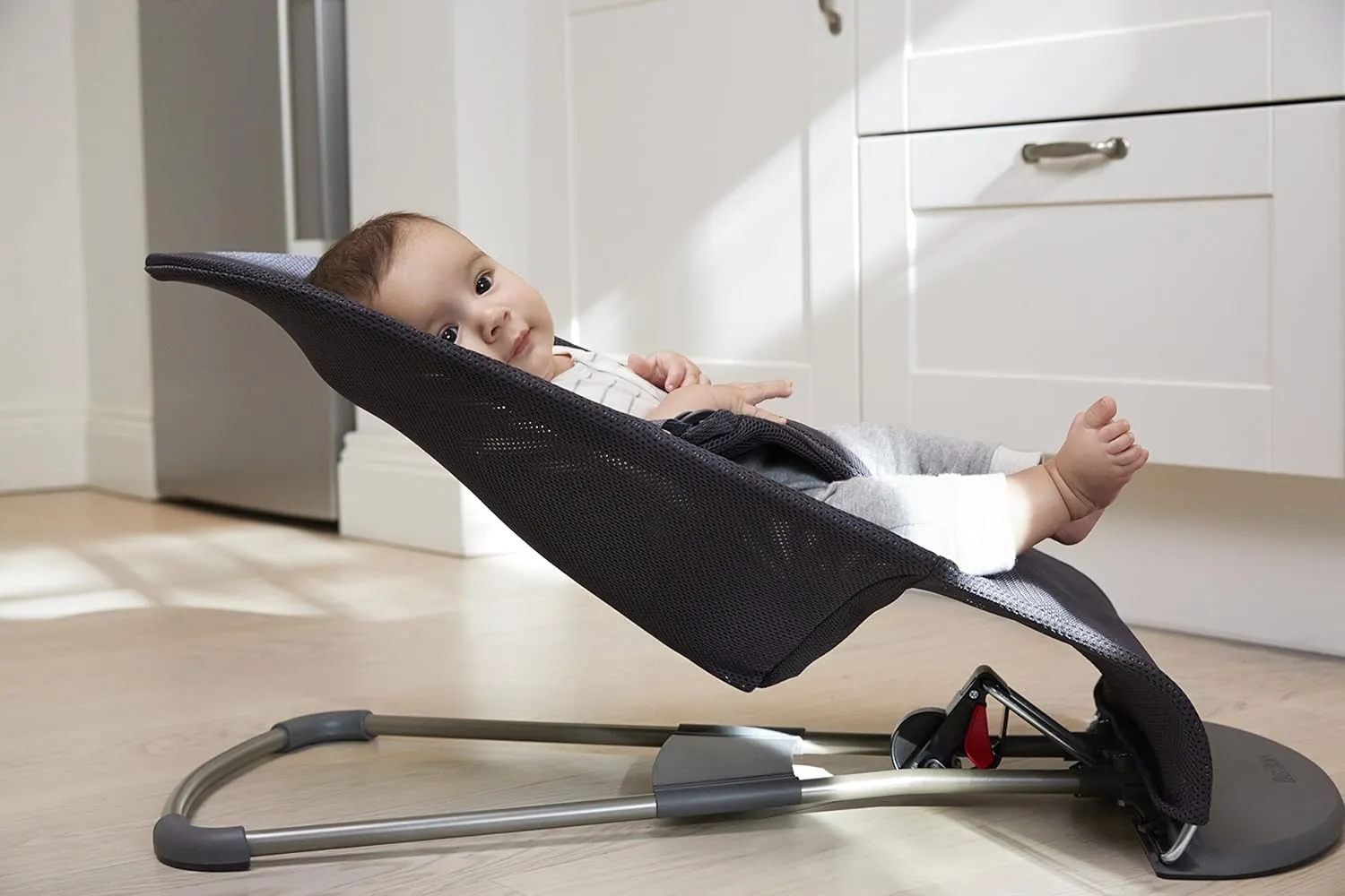 BabyBjörn Fabric Seat for Bouncer - Anthracite, Mesh, Anthracite, 1 Count (Pack of 1)