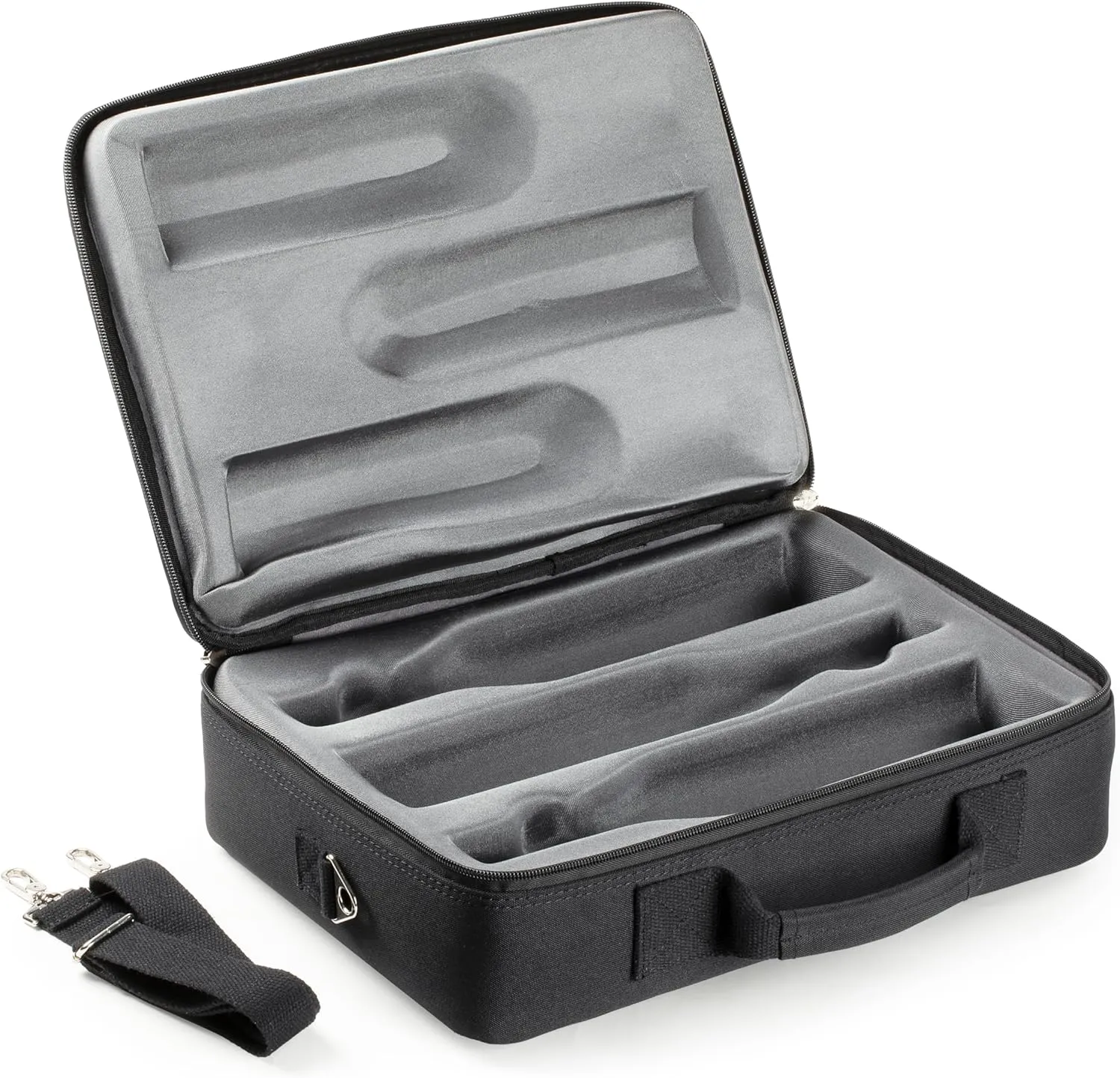 Bag Carrying 3 Bottles of Wine for Travel. Wine Bottles Are UNBREAKABLE When Wine Carrier Bag Is Dropped from Up To 6 Feet. Black Color.