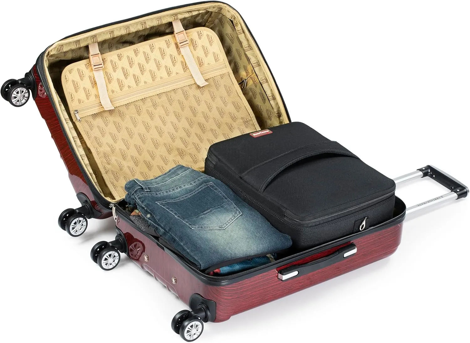 Bag Carrying 3 Bottles of Wine for Travel. Wine Bottles Are UNBREAKABLE When Wine Carrier Bag Is Dropped from Up To 6 Feet. Black Color.
