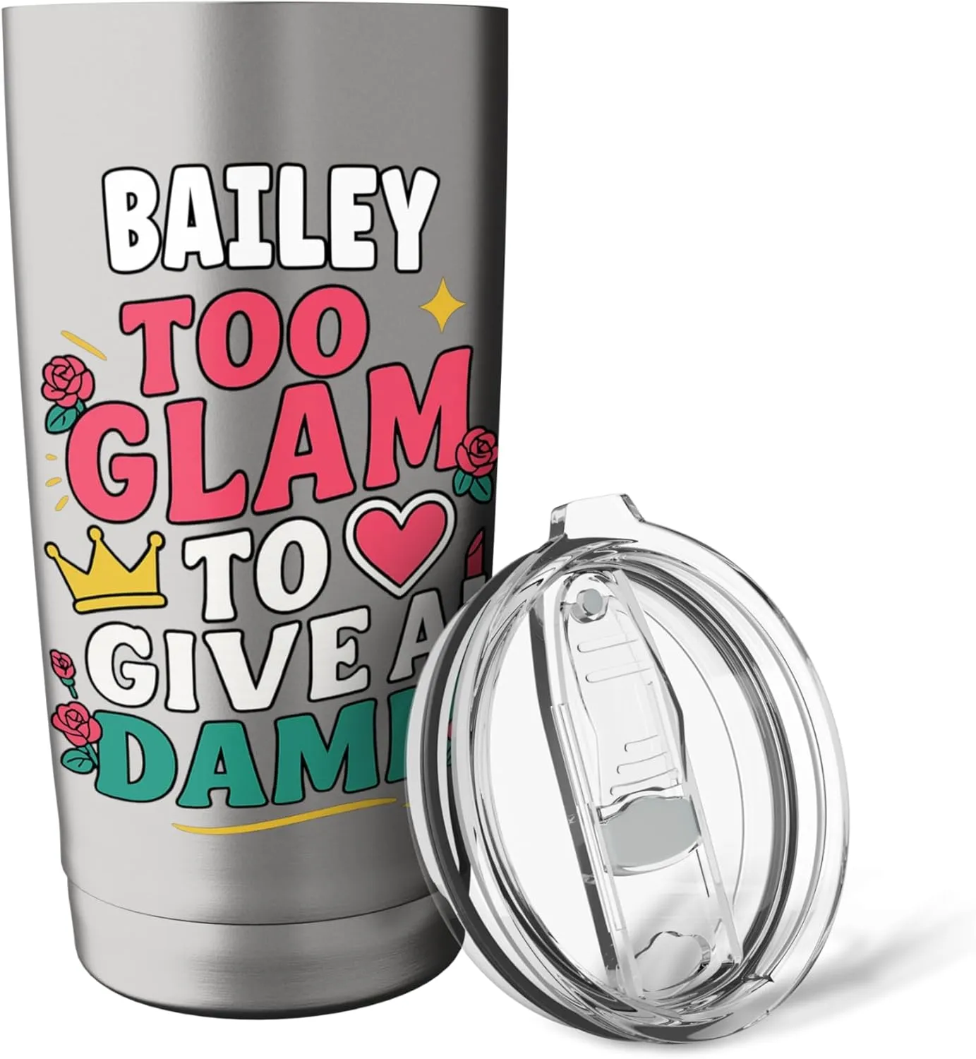 BAILEIGH Personalized Women's Gift Custom BAILEIGH Stainless Steel Insulated Tumbler