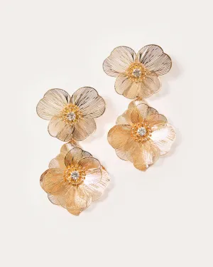 Balmy Night Earrings - Gold Metallic