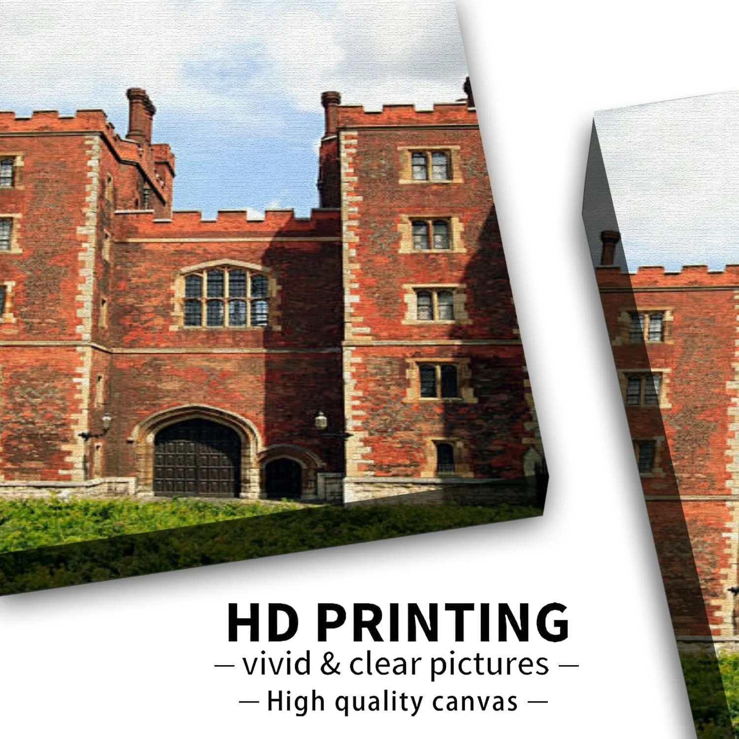 Bathroom Wall Art Decor Bathroom Pictures for Wall Artwork Morton's Tower Gatehouse Palace Framed Canvas Wall Art for Bedroom Dining Room Farmhouse 16"x20"