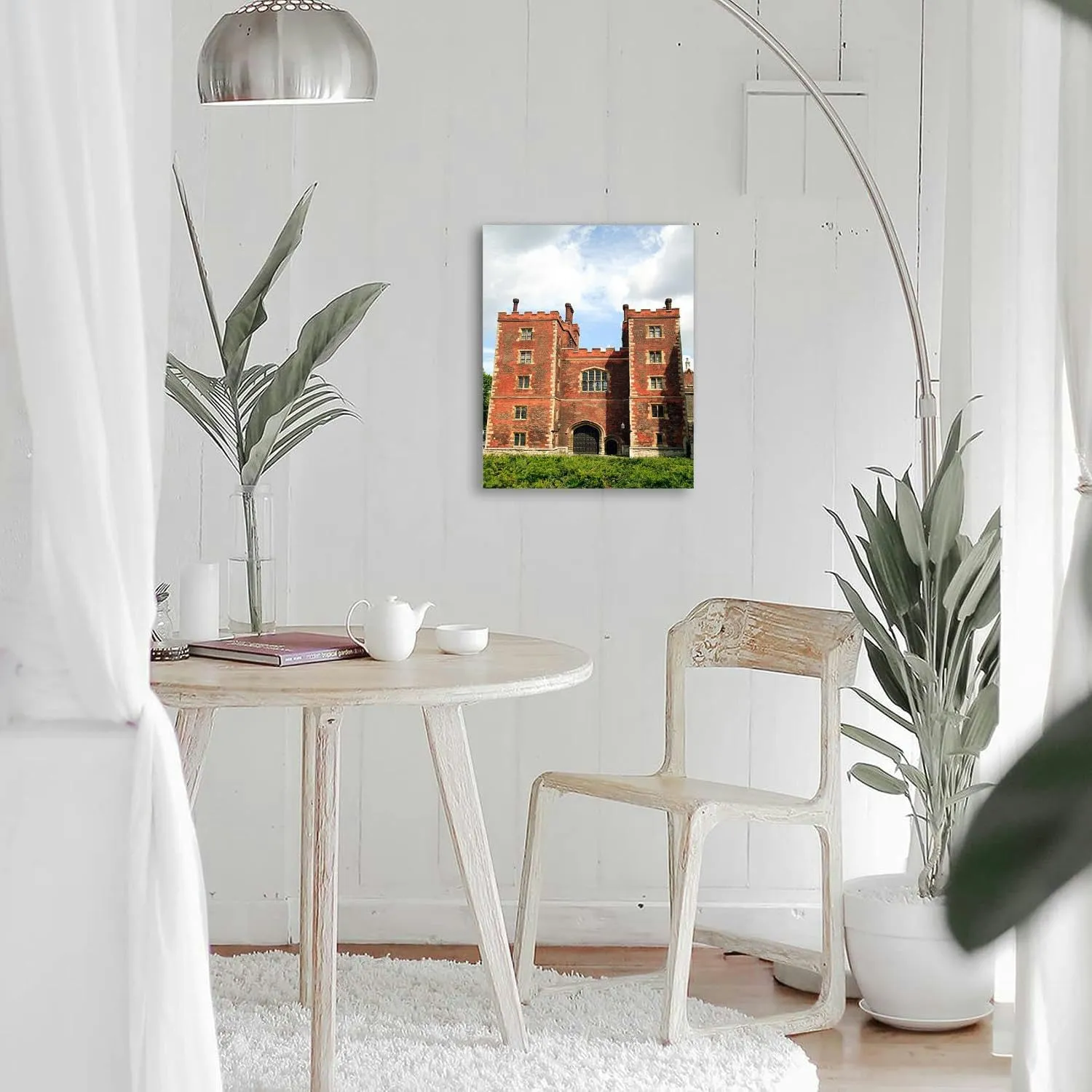 Bathroom Wall Art Decor Bathroom Pictures for Wall Artwork Morton's Tower Gatehouse Palace Framed Canvas Wall Art for Bedroom Dining Room Farmhouse 16"x20"