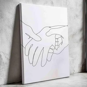 BCedars Painting Canvas Wall Art,Wall Art Canvas Decor Minimalist Line Drawing Sport Therapy Massage Physiotherapy Injury Recovery Gift for Home Office Studio Decoration,16in x24 in-Ready to hang