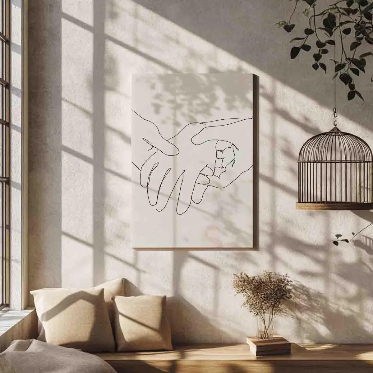 BCedars Painting Canvas Wall Art,Wall Art Canvas Decor Minimalist Line Drawing Sport Therapy Massage Physiotherapy Injury Recovery Gift for Home Office Studio Decoration,16in x24 in-Ready to hang