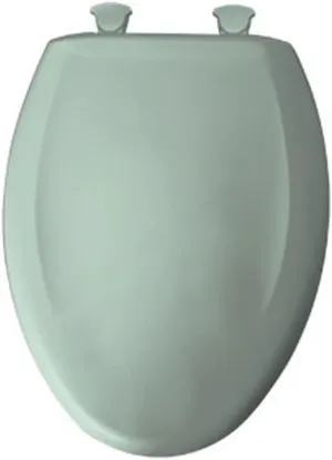 Bemis 1200SLOWT 455 Slow Close Sta-Tite Elongated Closed Front Toilet Seat, Seafoam