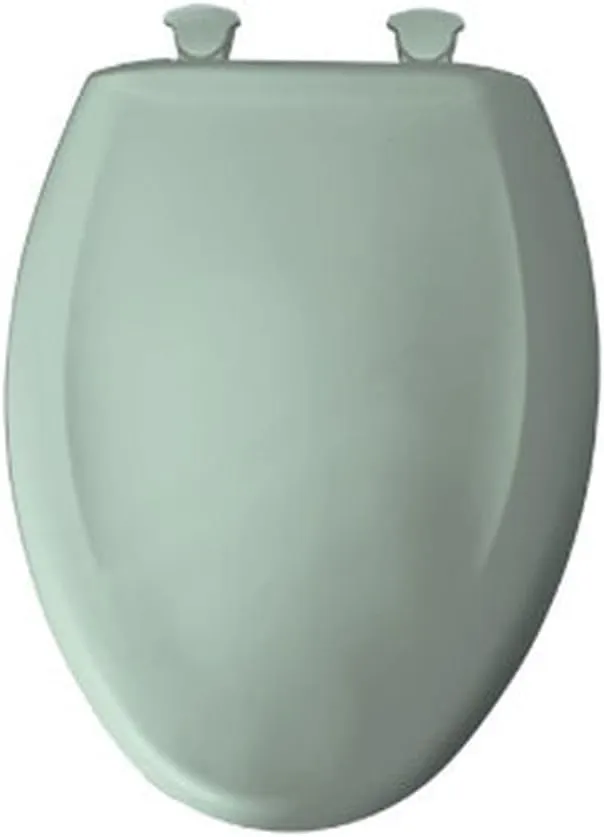 Bemis 1200SLOWT 455 Slow Close Sta-Tite Elongated Closed Front Toilet Seat, Seafoam