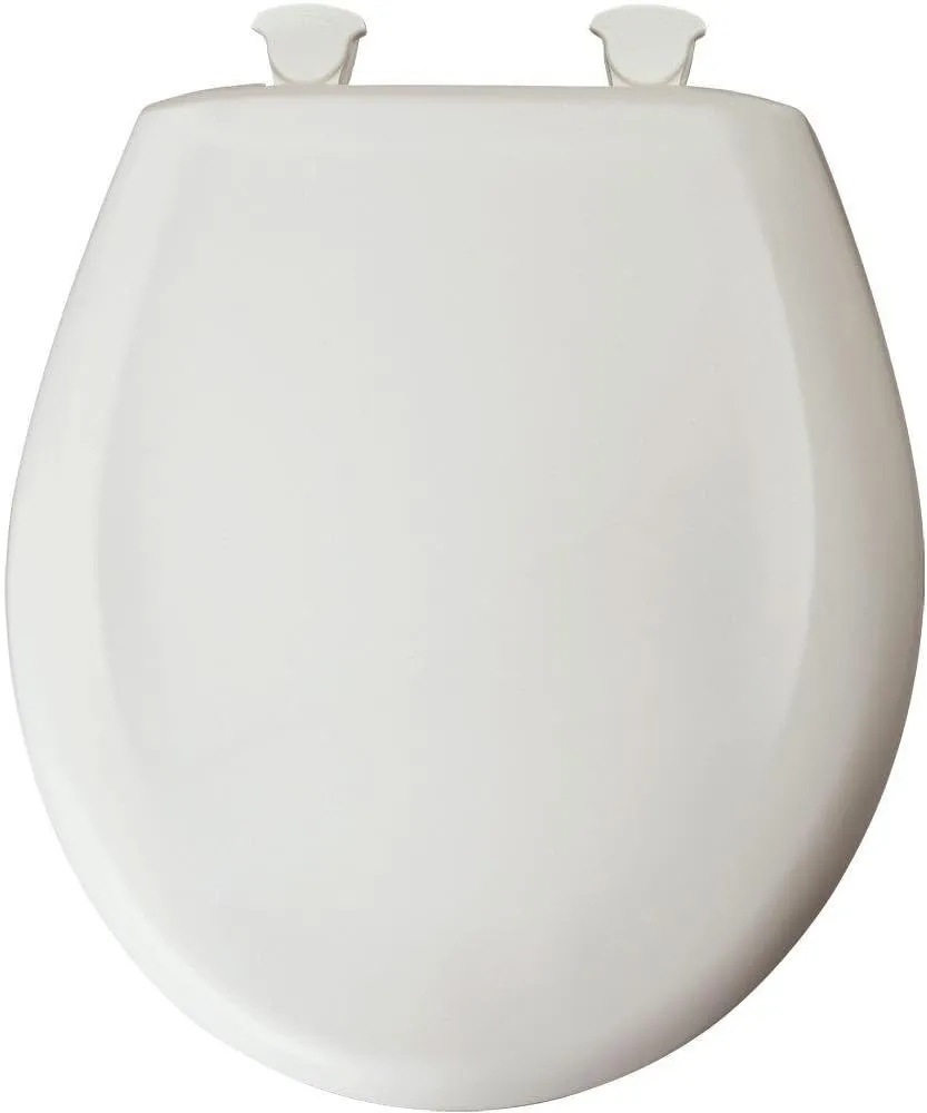 Bemis 200SLOWT 160 Lift-Off Plastic Round Slow-Close Toilet Seat, Euro White