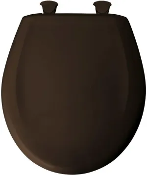 Bemis 200SLOWT 248 Lift-Off Plastic Round Slow-Close Toilet Seat, Espresso Brown