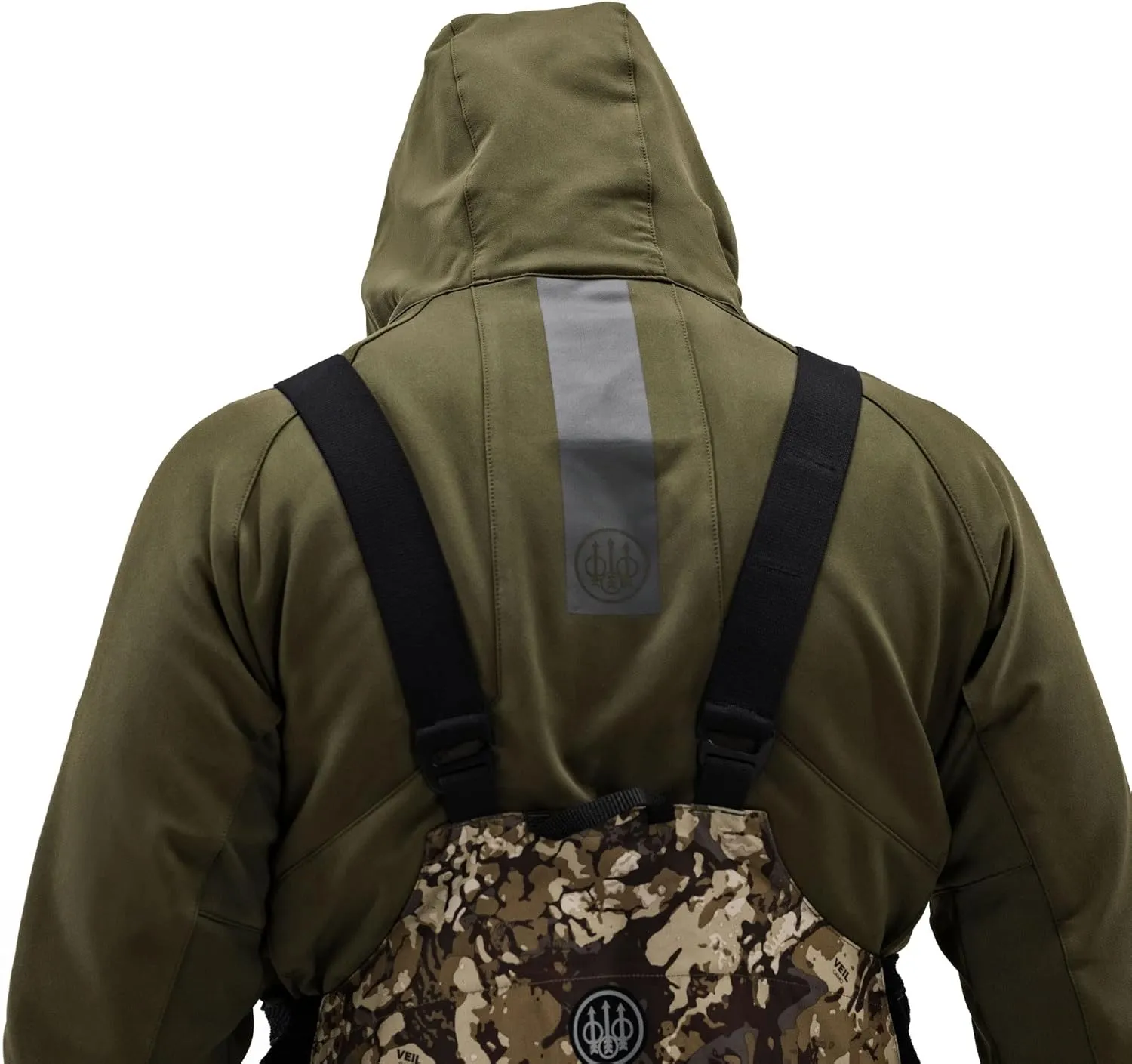 Beretta Men's Windstryke Hunting Active Casual Regular Fit Breathable DWR Full Zip Fleece Lined Hoodie w/Chest & Hip Pockets