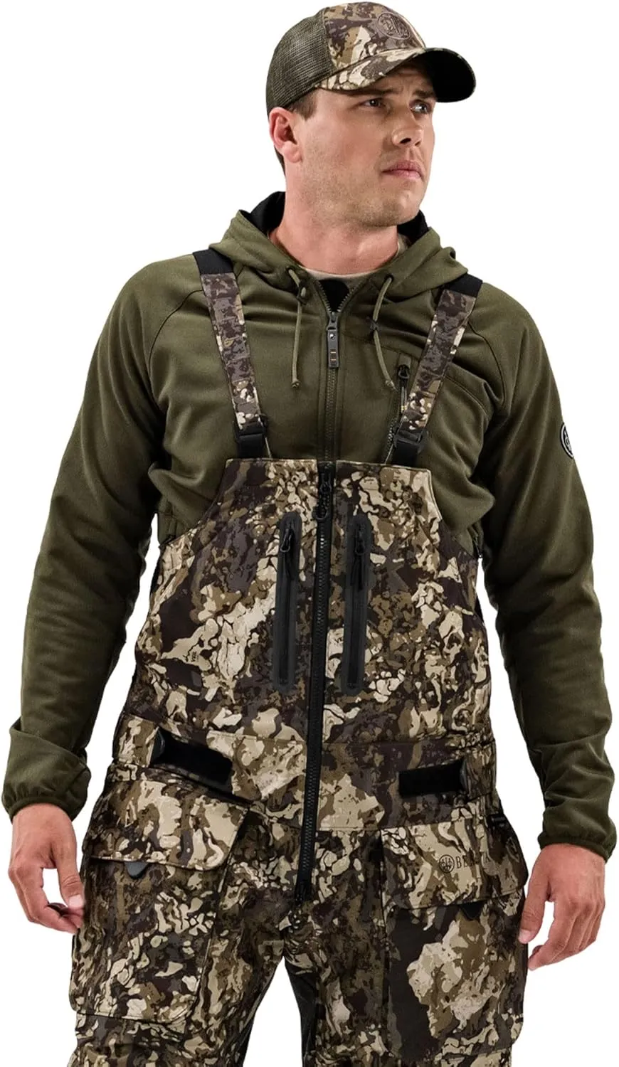 Beretta Men's Windstryke Hunting Active Casual Regular Fit Breathable DWR Full Zip Fleece Lined Hoodie w/Chest & Hip Pockets