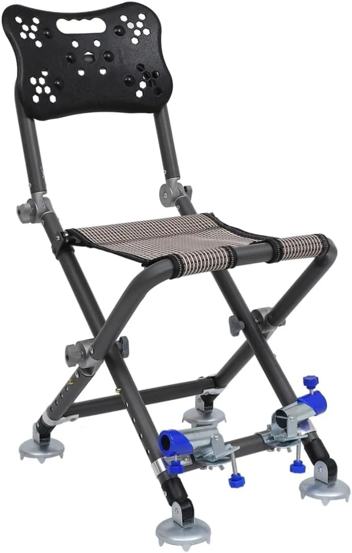 BESPORTBLE Multi-Function Portable Folding Beach Chair Outdoor Fishing Chairs Aluminum Alloy Comfortable Fabric