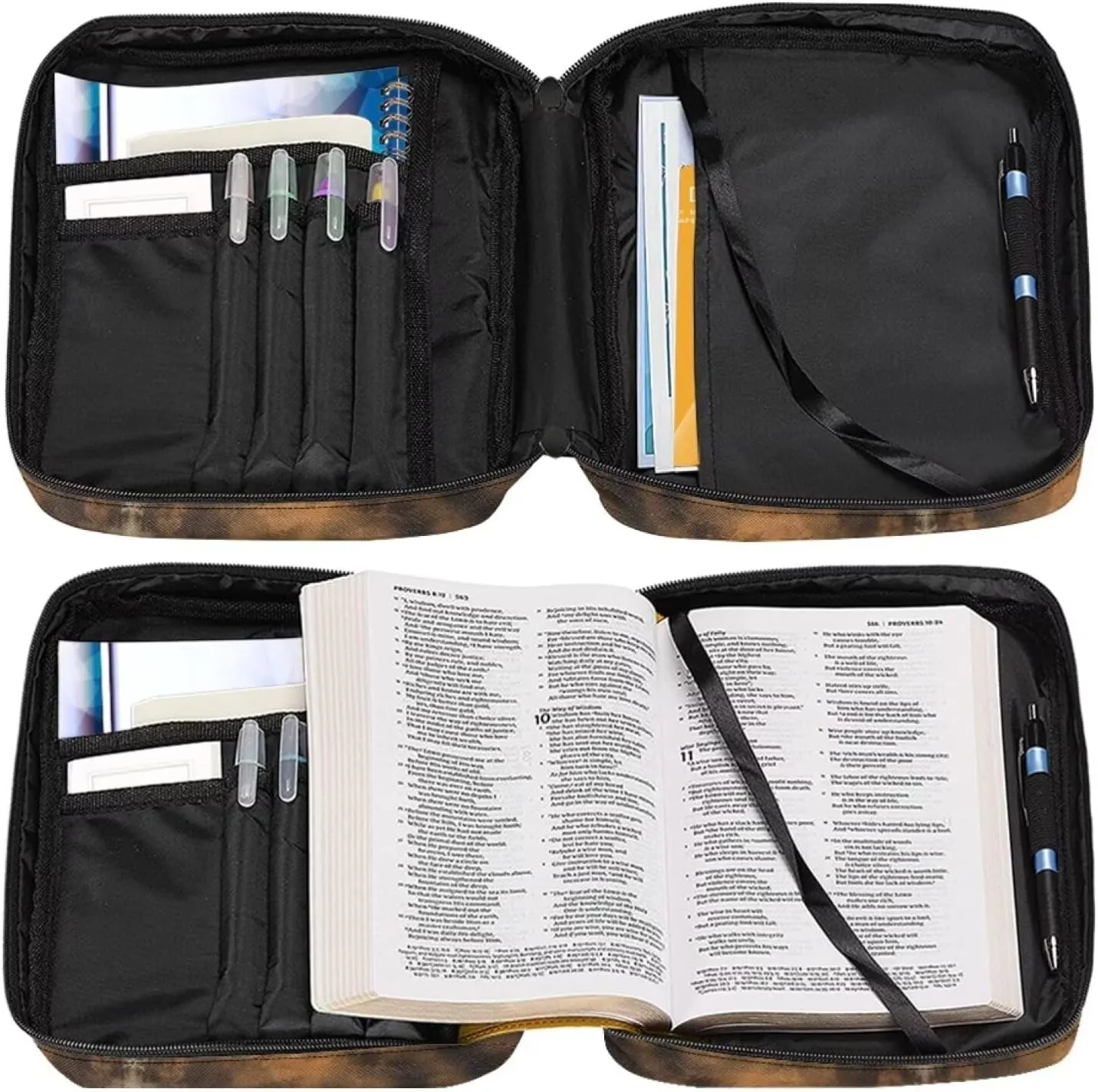 Bible Cover Case for Women Girls Kids Bible Case Large Bible Tote Bag with Handle