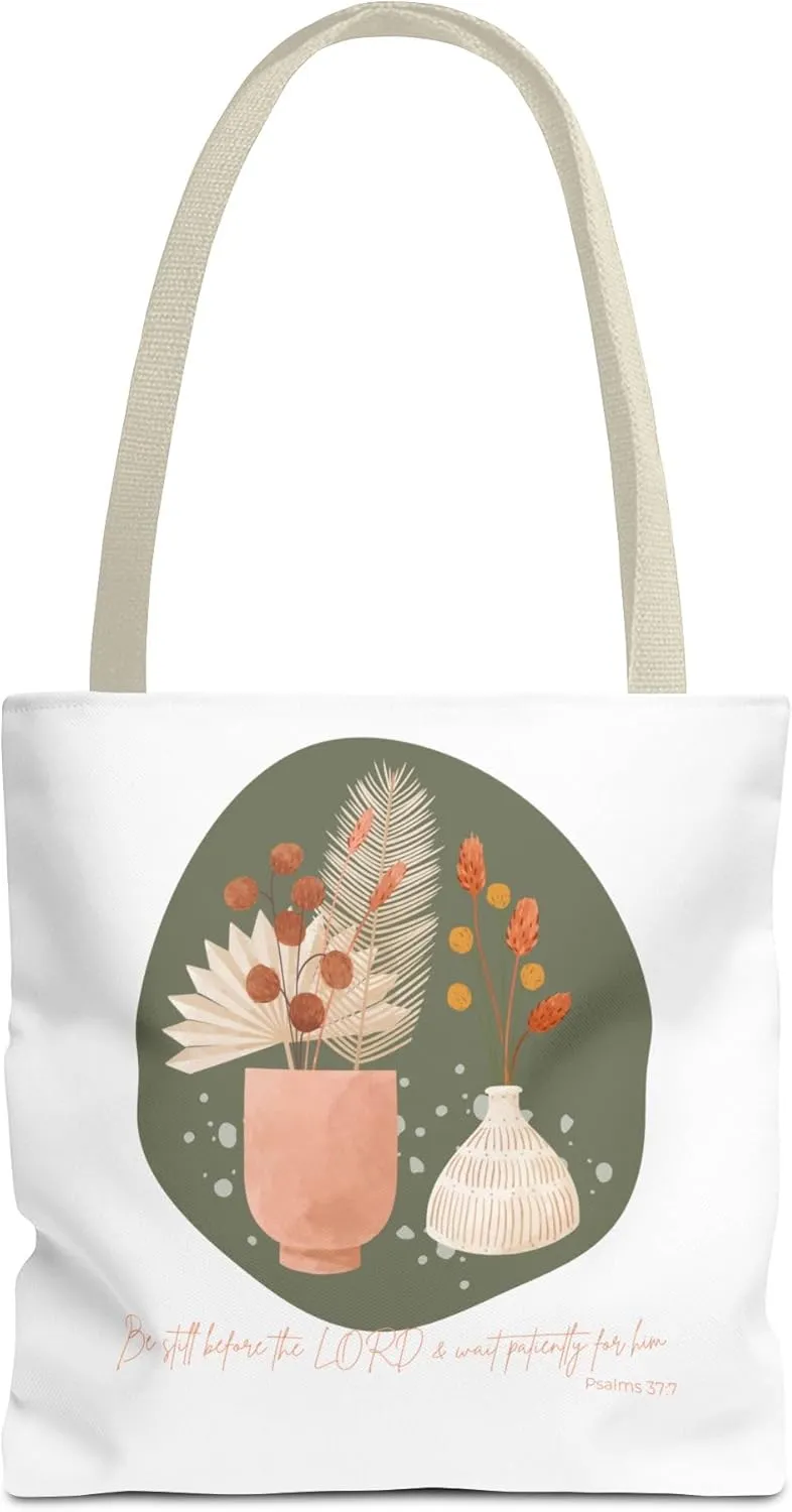 Bible Verse Tote Bag, Scripture Canvas Tote, Religious Carryall, Inspirational Shoulder Bag, Book Bag, Faithful Grocery Tote