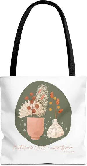Bible Verse Tote Bag, Scripture Canvas Tote, Religious Carryall, Inspirational Shoulder Bag, Book Bag, Faithful Grocery Tote