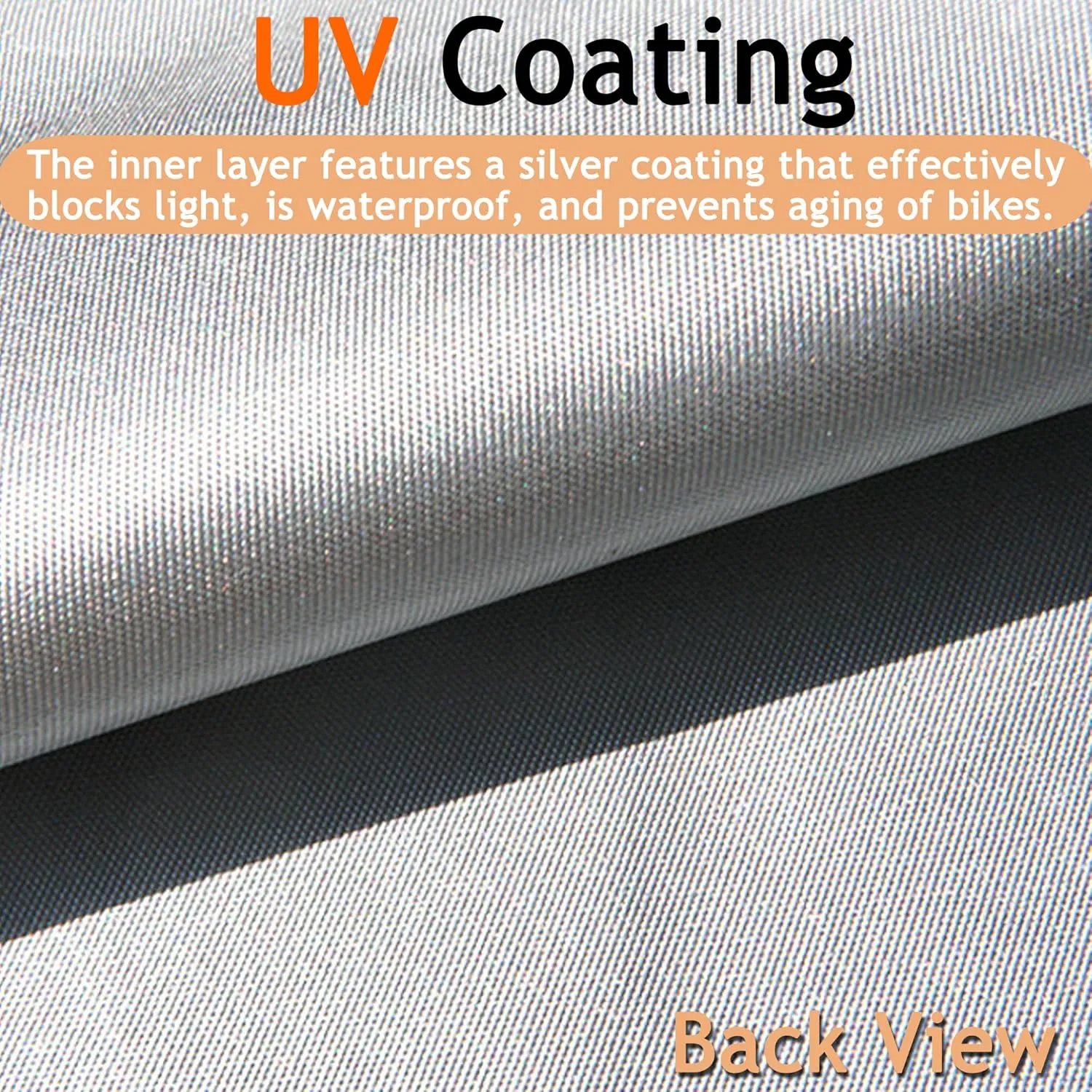 Bike Cover - Fits 3 Bikes, Durable Nylon Fabric, UV Resistant & Dustproof, Outdoor Storage