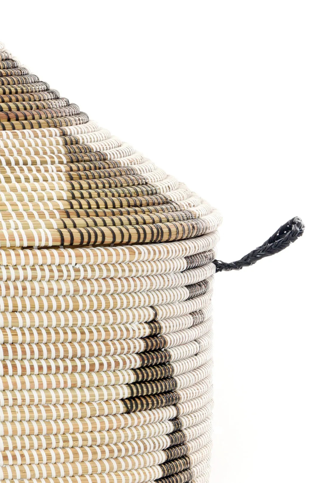 Black and White Tribal Design Basket