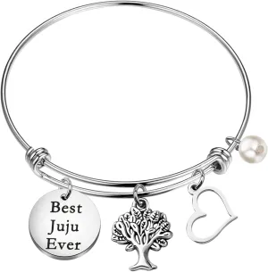 BLEOUK Juju Grandma Gift Best Juju Ever Juju Gifts From Grandchildren Juju Birthday Gift Juju Bracelet