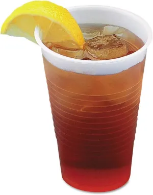 Boardwalk BWKTRANSCUP3CT 3 oz. Polypropylene Plastic Cold Cups - Translucent (125/Bag, 20 Bags/Carton)
