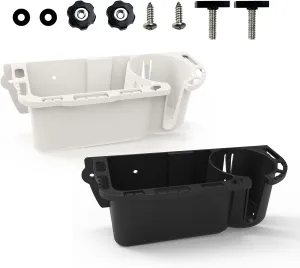 Boat Caddy Organizer, Multifunctional Boat Storage Organizer with Drainage, Drill or T-Bolt 2 Ways Installation for Marine, Kayak, Jon Boat, Bass Boat, Fishing Tool Holder